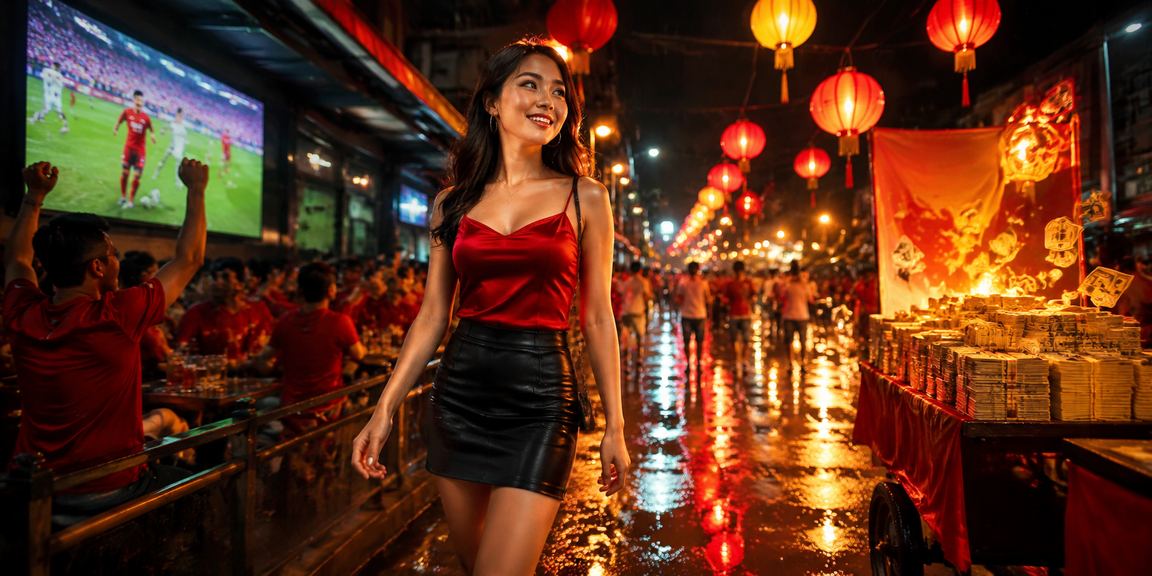 Cảnh chợ đêm Hà Nội với không khí sôi động gợi liên tưởng đến trải nghiệm giải trí trực tuyến về đêm